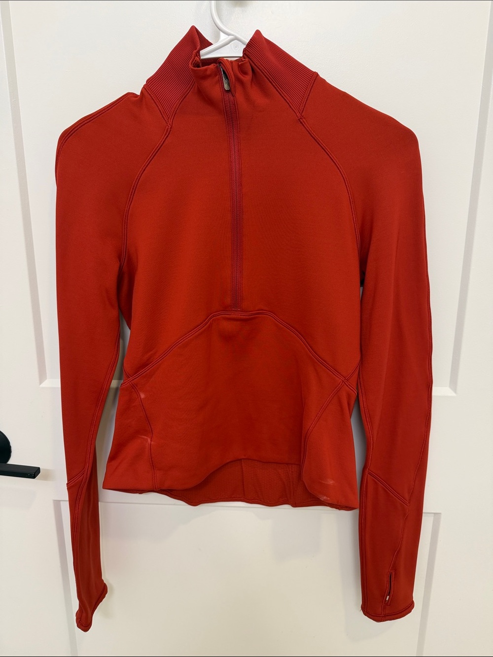 Lululemon half zip jacket in burnt orange size 4